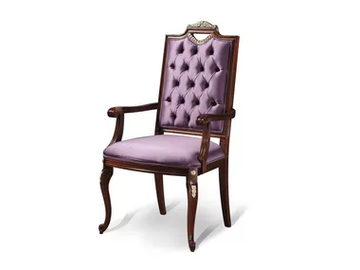 CLASSICO 879P - Tufted beech chair with armrests by Guerra Vanni - view 2